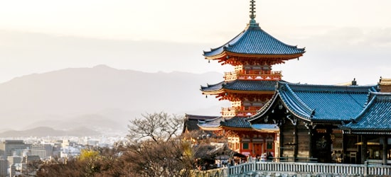 京都のシンボル清水寺の風景